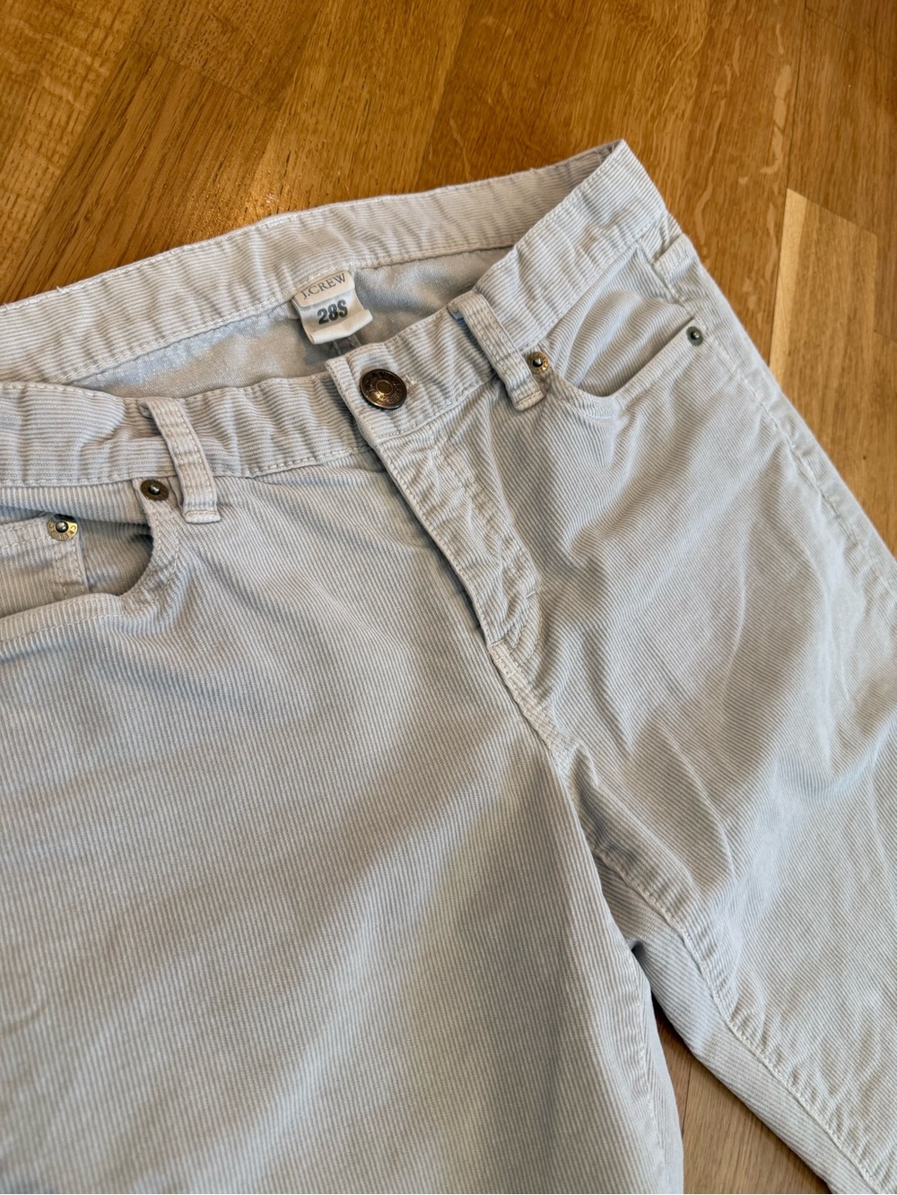 J. Crew Cream/Off White Corduroy Pants